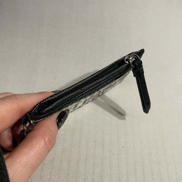 Victoria's Secret black & white logo card holder keychain pouch coin purse - Picture 7 of 7